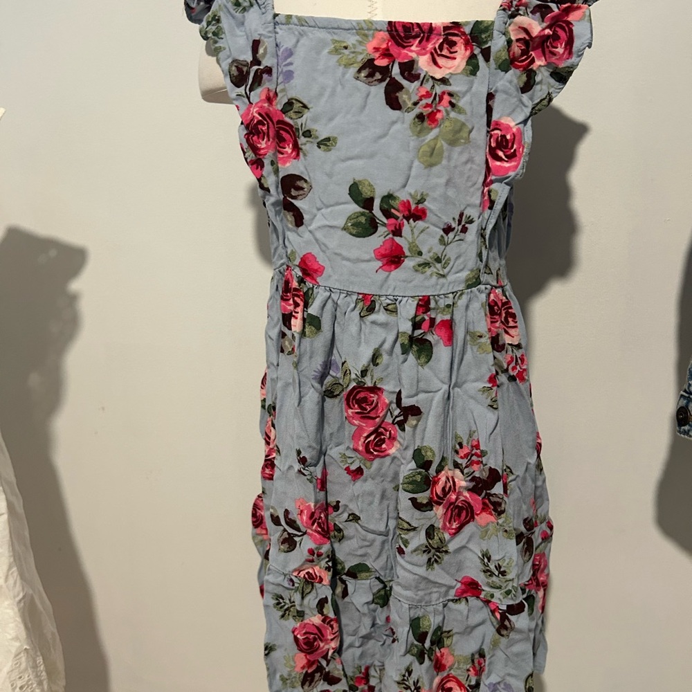 Place Blue and Red Floral Dress